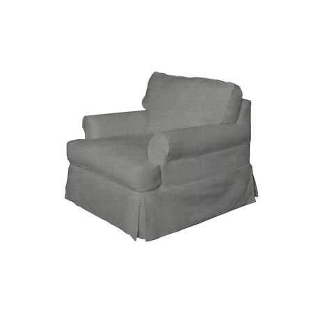 Sunset Trading Horizon Slipcovered Chair Peyton Slate SU-117620-391094